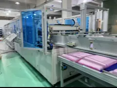 Стабильное автоматическое производство сырого хлопкового трапециального мешка с помощью ультразвуковой высокочастотной трапециальной машины video