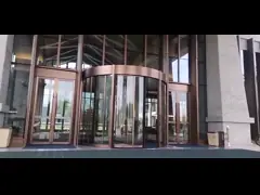 Stainless Steel Sliding Manual Revolving Door For AC220/50Hz Voltage Frequency Operation
