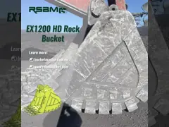 RSBM экскаватор каменный ведро продвинутый захват идеально подходит для обработки камней video