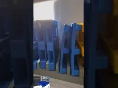 Blue 3 Runners Heavy Duty Plastic Pallet Steel Block Style 1300*1100*160mm