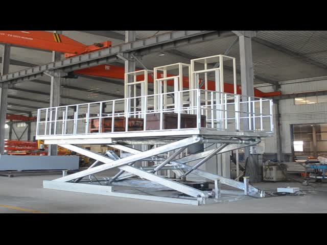 5T 3M Electric Vertical Car Elevator Hydraulic Scissor Car Lift For Garage