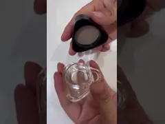 5 мл 9 мл Черное Прозрачное детское стекло Косметическая емкость Квадратный треугольник Шестиугольник Крем для глаз с крышкой video