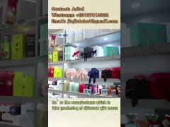 Caixa de cartão de cartão preto cor-de-rosa de papel dobrável de fechamento magnético