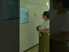 Торговый центр 60 бутылка экрана касания умная обратная стеклянная повторно используя автомат video