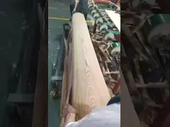 Красный дубовый фанера дерева, панель AAA степени толщины 0,5 мм, использовать дверные мебели video