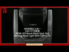 400W 3In1 Led Beam Moving Head Light con CTO CMY Effect Spot BSW Wash Zoom