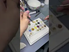 Зубная реставрация Зубы циркония зубные короны изготовлены китайской стоматологической лабораторией video