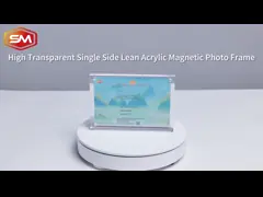 Стеклянный фото ясный 5 x 7 магнитный акриловый каркас свободностоящий рабочий стол каркас video