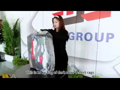 Отсутствие хлопка Rags корпии 25kg/Bale логотипов 55cm свободного от video