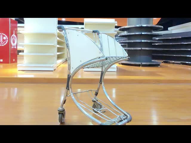 Aluminium 6063 Airport Luggage Trolly ODM Small Shopping Cart With Wheels