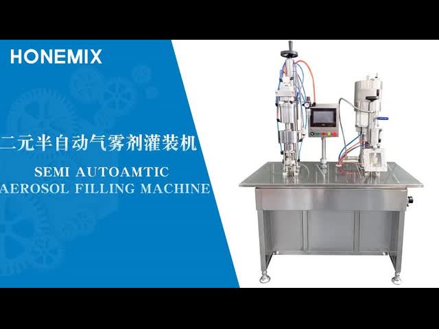 Semi Automatic Hair Gel Filler Moisturizing Spray Aerosol Filling Machine