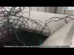 Линия переработки металлических кабелей медной проволоки для гранулирования медной рисовой машины video