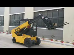 Телескопический обработчик 4,5 тонны грузовик складский телеобработчик с Yuchai/Cummins Модель двигателя video