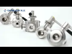Клапаны Donjoy клапана шарика руководства куртки DN125 SS316L жары санитарные video