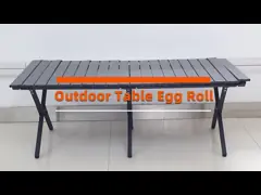 Quick Assembly Portable Camping Table Classic Aluminum Collapsible Picnic Table Camping