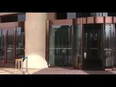 Effortless and Safe Automatic Revolving Door for Public Spaces