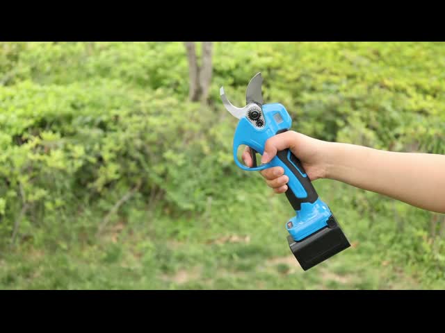 21v 35mm Cordless Electric Scissor Pruner Electric Pruning Shears Rechargeable With Battery