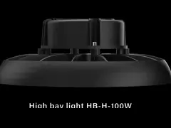 Мастер-класс Спортивные залы 50w 100w 150w 200w 300w Алюминиевая промышленность Снижаемая взрывостойкость IP65 НЛО LED High Bay Light video