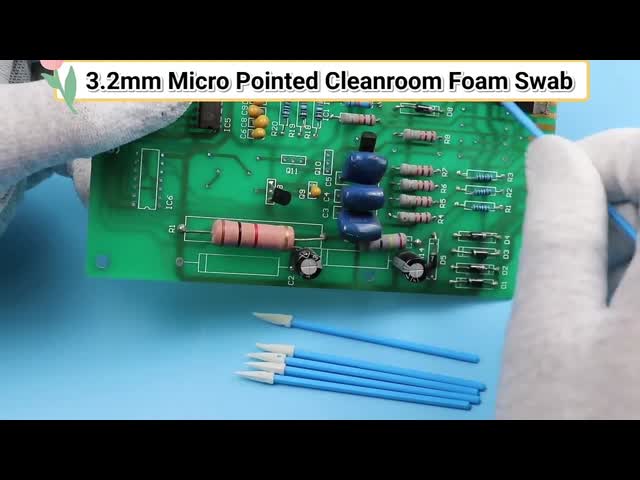 PPはキーボード スロット溝のクリーニングのために小型先の尖った鋭いヘッド泡の先端を拭く付ける