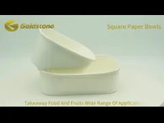 Переработанная белая одноразовая бумажная чаша уменьшает количество отходов 260 18PE video