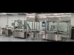 Точная линия заполнения и уплотнения флакона PLC Schneider HMI / Siemens HMI video