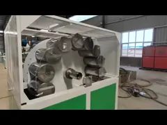 Производственная линия для труб из ПВХ, шланг с укреплением из волокна, винтовая машина video