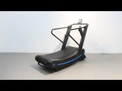 Фитнес Неприводная изогнутая механическая беговая дорожка беговая тренировочная машина video