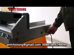 E330S Маленький двойной гид электрический рабочий стол бумажный резчик video