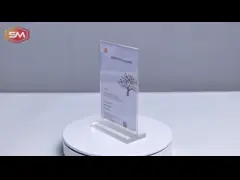 Настройка A4 A5 A6 Прозрачная горизонтальная форма T акриловая вывеска держатель дисплея стенд Название стола video