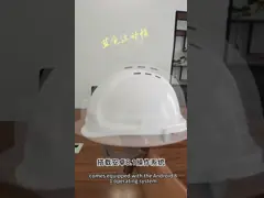 Система 4G Smart Android Система 4G Smart Hard Hat Безопасность Шлем Оборудование для защиты головы video