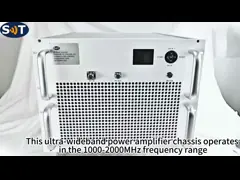 Высокопроизводительная мощность и широкополосный охват Усиление сигнала Усилитель RF 1-2 ГГц 330 Вт Ультраширокополосный усилитель мощности video