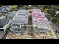 Быстро строить сборные дома Модульные дома с легкой легкой калибровкой стальной рамы video