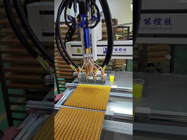 AB Glue Potting Machine 2K Epoxy Resin Dispenser For LED Driver Transformer video