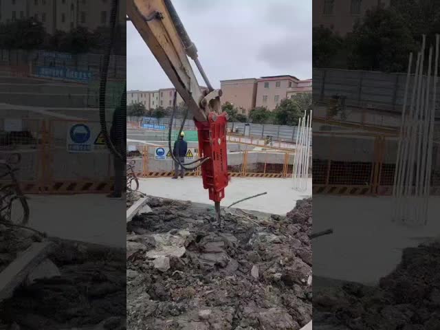 10-16 Ton Excavators Hydraulic Breaker Hammer 100 Chisel YTB100
