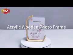 Декоративный дисплей акриловой фотокартины с деревянной основой 6 дюймов 7 дюймов 8 дюймов video