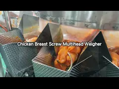 Настройка Интеллектуальная мясная масса многоголовая весовая упаковочная машина нарезная мясная упаковочная машина video