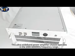 Customized High Power Output 2-6GHz 150W 52dB Ultra Wideband Rackmount Power Amplifier for Test and Measurement