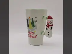 3d Christmas Gift Mugs with Earthenware Material and Festive Design