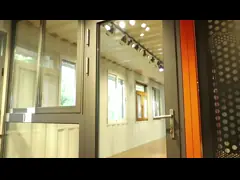 6063 алюминиевые распашные двери подгоняют входную панорамную распашную дверь с замком video