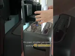 Высокопроизводительная тяжелая работа 18 листов бумаги кредитная карта Shredder кросс-резка 20L бумаги Shredding Machine для офисного использования C281P video