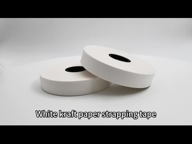 Paper Packing Strapping Tape , Single Side Adhesive Kraft Paper Tape