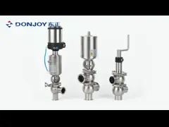 Асептический реверсивный клапан DN25-DN150 с пневматическим приводом 304 / 316L video