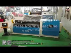 Машина для прокатки 4 роликовых пластин Гидравлический металл с 4 роликами W12-8*2500 video