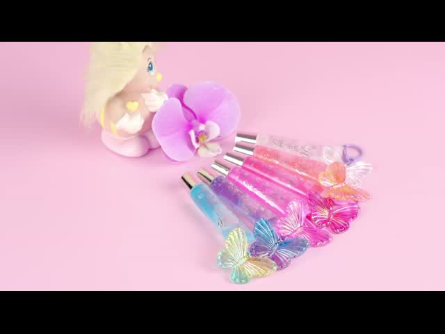 精巧な子供の唇光 7ml 輝く輝く唇油 可愛いペンダント