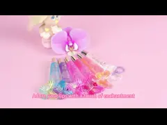 Изумленный детский губный глянс 7 мл блестящее блестящее масло для губ с милым подвесным video