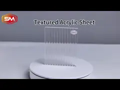 Долговечный прозрачный текстурированный прозрачный акриловый лист для домашнего убранства и низкой цены video