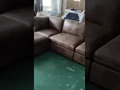 Breathable угловая модульная софа, анти- увядая подковообразное модульное секционное video