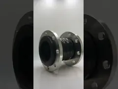 Двойной шар резиновый расширение соединение Ansi 150lb Din Pn16 Epdm углеродистая сталь фланцевая эластомерная video