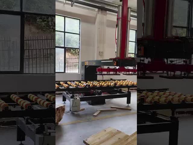 Автоматизированная сборочная линия по производству деревянных досок Автоматизированная производственная линия по производству стали видео