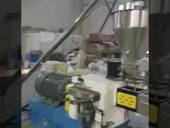 PBS PBAT Биоразлагаемый гранулятор PLA+Преизводство кукурузного крахмала video